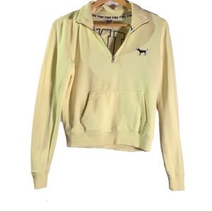 Pink Victoria’s Secret Yellow Pullover Sweatshirt